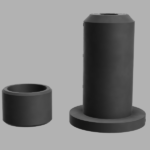 Counterweight rubber mount